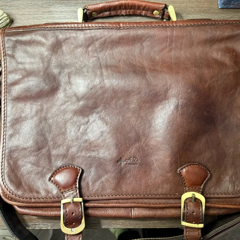 Italian Leather Briefcase – AD Firenze – Florence, Italy (2010)